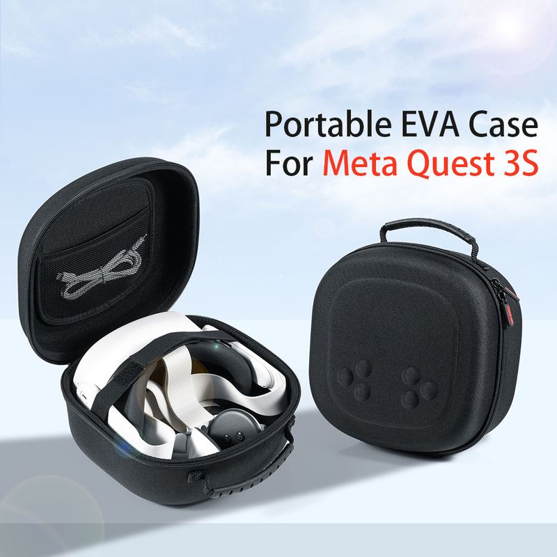 Hülle für Meta Bag Aufbewahrungsbox Tragbare EVA-Hartschale Reiseschutzhülle für Quest 3S VR-Zubehör_voghion.com