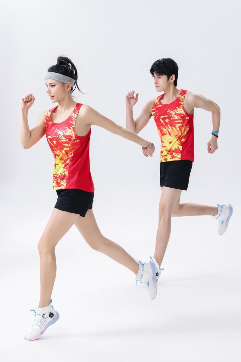 Training Suit Set Men, Short Sprint Marathon Quick-Dry Vest, Competition Sports Exam Track And Field Running Clothes For_voghion.com