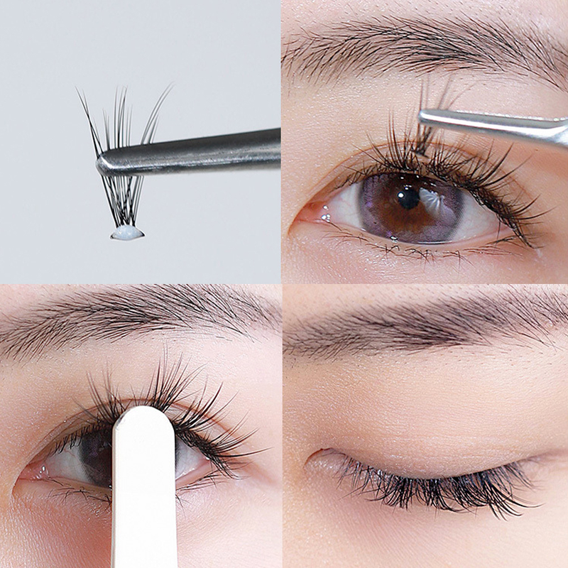 Máscara de pestañas en Gel de secado rápido, herramienta de maquillaje adhesiva en blanco y negro, resistente al agua y duradera, 3ML_voghion.com