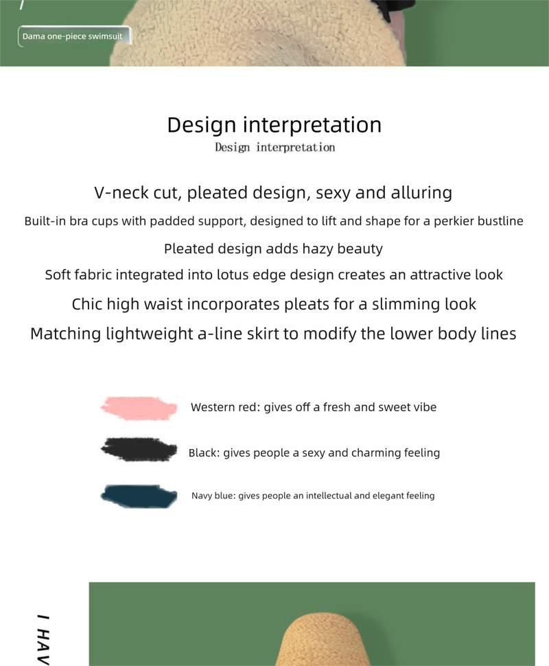 Fashion Plus Size Summer New Women's Slimming Tummy Covering Swimsuit Conservative One-Piece Ins Style Hot Spring_voghion.com