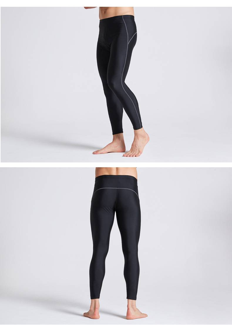 Traje de baño largo de secado rápido, protección solar, impermeable, para competición, para hombre, para esnórquel y surf._voghion.com