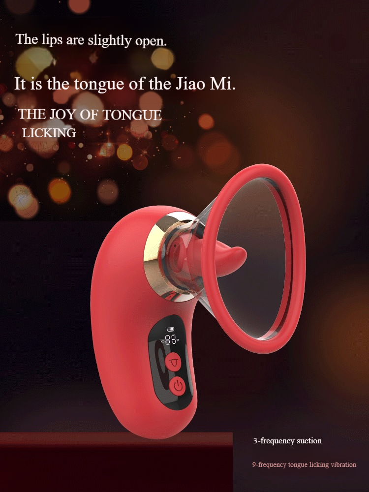 Anna Tongue LED Oral Stimulator - Ręczny wibrator łechtaczki i punktu G z trybami ssania i lizania_voghion.com