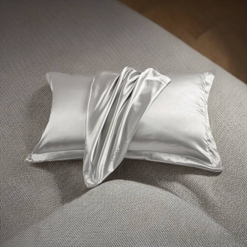 Seiden-Satin-Kissenbezug-Set (2er-Pack) – Kühlend und glatt, doppelseitig für die Haar- und Hautpflege_voghion.com