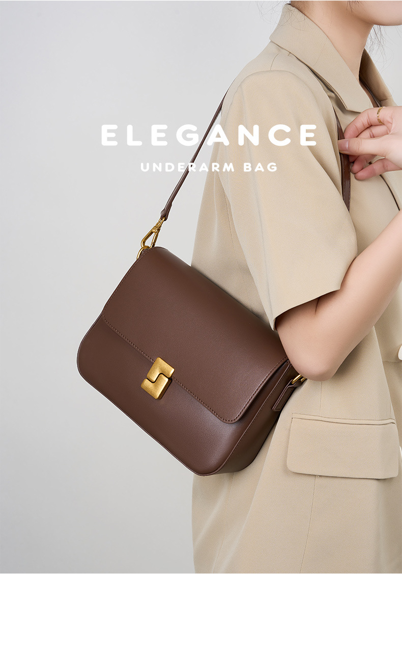 Borsa in vera pelle da donna, borsa a tracolla primaverile ed estiva, borsa a tracolla singola da donna, piccola borsa quadrata, borsa in pelle di mucca_voghion.com