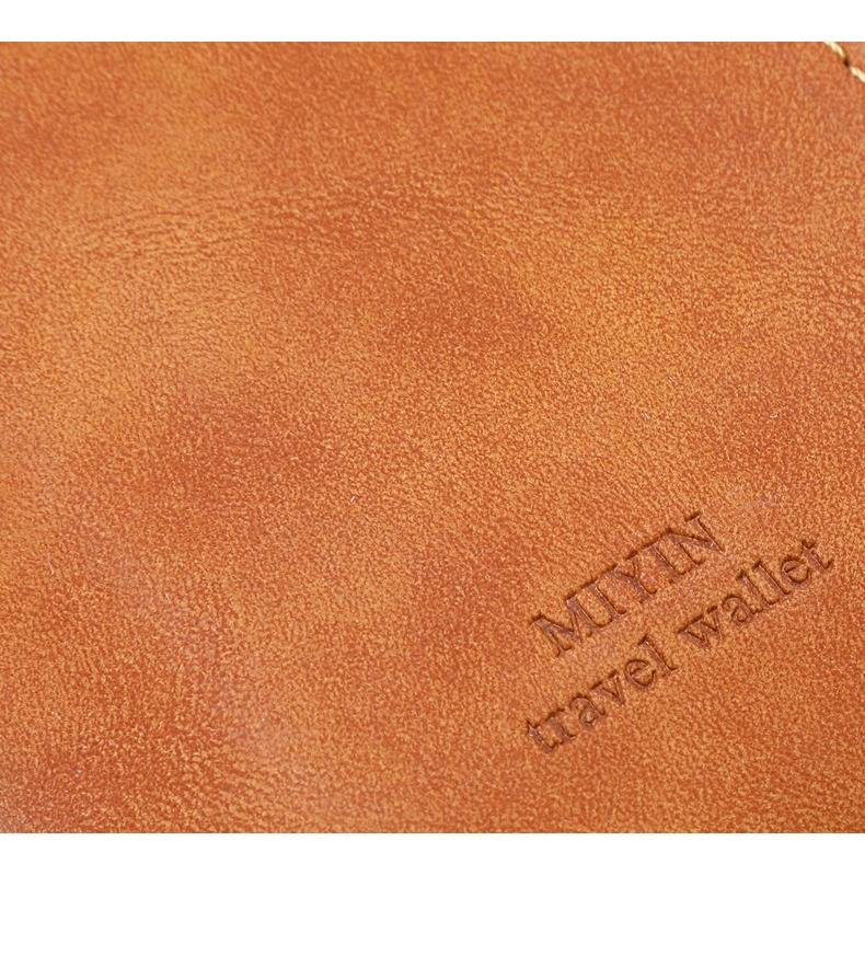 Light Luxury RFID Blocking Passport Holder - Slim Travel Wallet For Men & Women With Vaccine Card Slot, Secure PU Leather Document Organizer_voghion.com