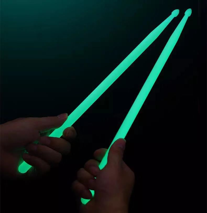 5a fluoreszierender Drumstick Leuchttrommelstick Drumkit Leuchttrommelstick Jazz Stage Performance Nylon Leuchttrommelstick_voghion.com