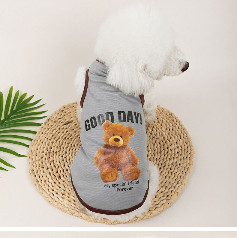 Factory Direct Pet clothes puppy clothes cat clothes summer dog vest pet vest one-piece delivery_voghion.com