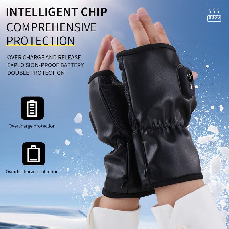 New USB Charging Intelligent Constant Temperature Learning Office Game Electric Heating Gloves_voghion.com