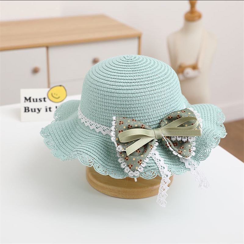 Borse in paglia per bambini, neonati estivi, ragazze all'aperto, cappelli, cappelli da sole da principessa_voghion.com