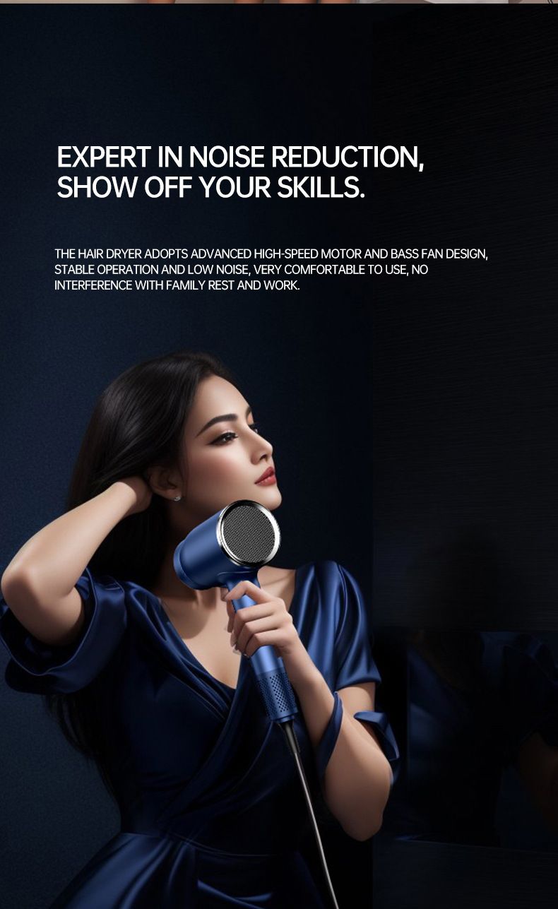Intelligent display high-speed electric hair dryer high-power negative ion hair conditioner_voghion.com