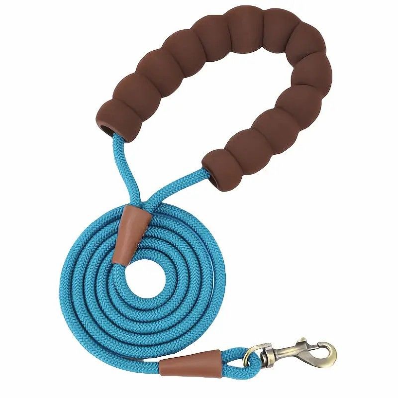 P Chain Explosion-Proof Dog Cloud Bubble Cotton Grip Color-Block Pet Walking Leash_voghion.com
