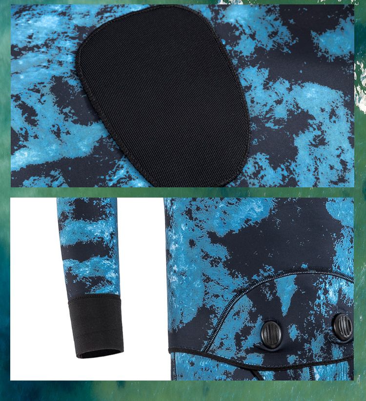 Combinaison de plongée professionnelle chaude et résistante au froid pour homme et femme, 3 à 5 mm, une pièce, pour la pêche, la chasse et la plongée avec tuba_voghion.com