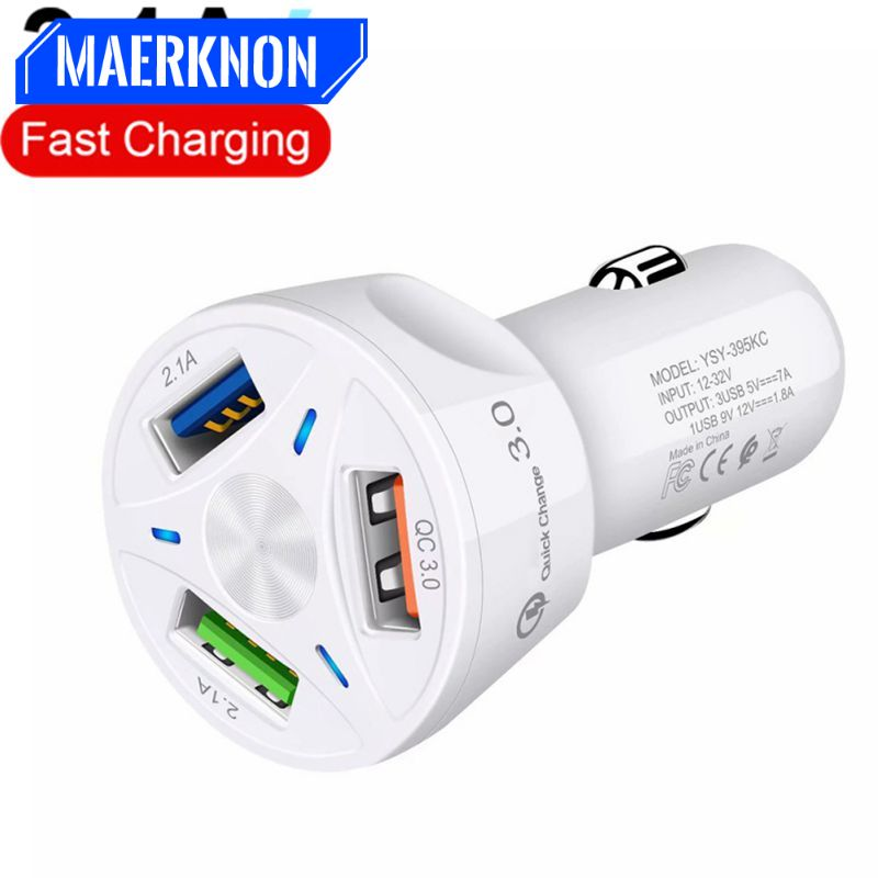 Ladegerät 3A Auto-Schnellladegerät Universal-Schnellladegerät USB-Adapter für iPhone 11 Pro 7 8 Samsung Xiaomi Mobiles Ladegerät_voghion.com