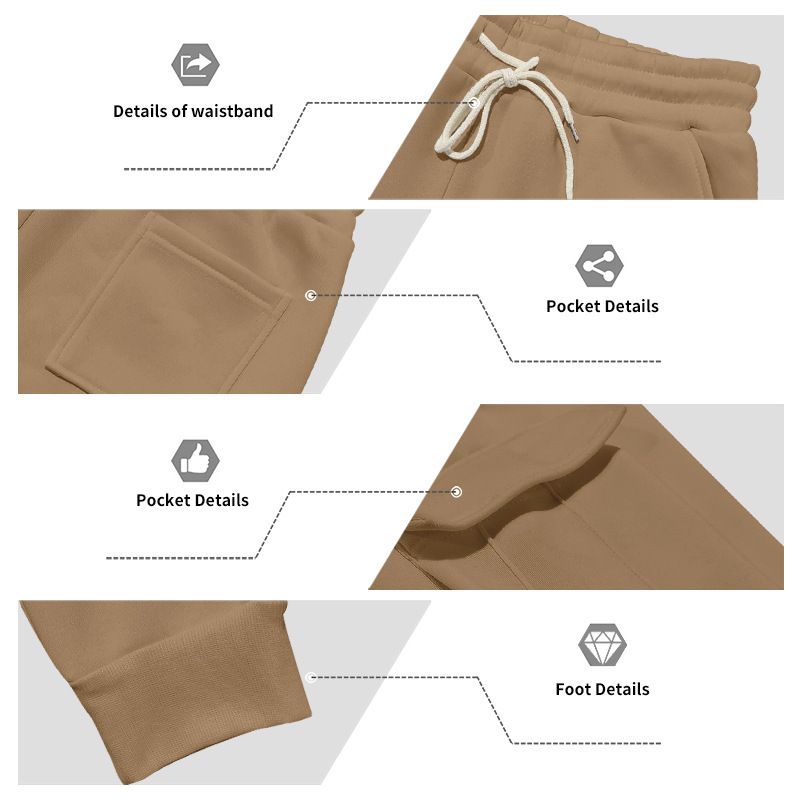 Pantaloni cargo da uomo foderati in pile - Jogger casual caldi invernali con tasche multiple, vestibilità ampia, vita elastica, comodi ed eleganti per l'uso quotidiano_voghion.com