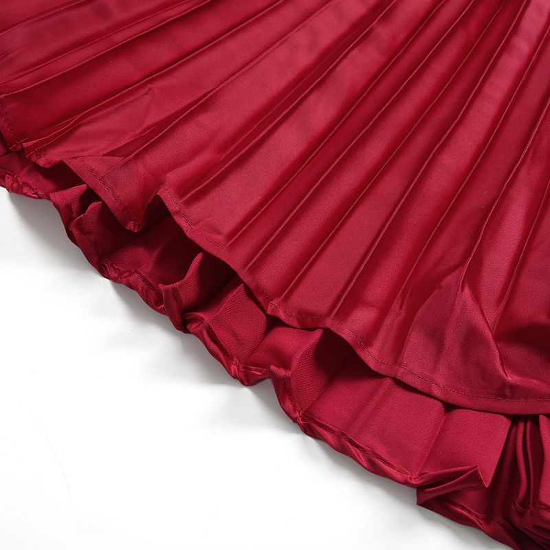 Robe longue élégante en dentelle à volants, ensemble 2 pièces, imprimé floral, robe de soirée avec taille péplum et manches courtes, robe d'invitée de mariage/tenue de bureau (rouge/bleu/nude)_voghion.com