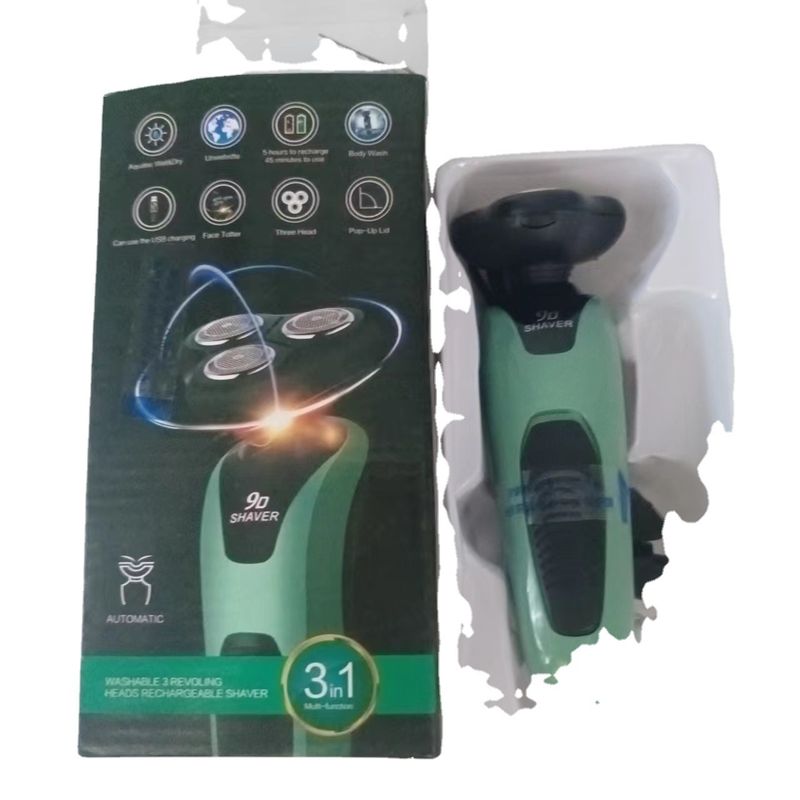 9D multifunctionele scheerapparaat voor heren met volledige lichaamsreiniging met water, USB-auto-oplaadbaar_voghion.com