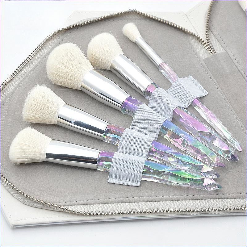 10pcs Diamond Professional Makeup Brushes Set Cosmetic Powder Eye Shadow Foundation Blush Blending Concealer Beauty Make Up Tool Brushes_voghion.com