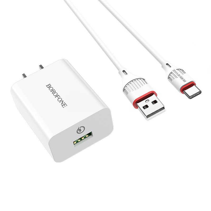Set de cablare Android BA21 pentru festivaluri de muzică Cap de încărcare standard american Încărcător TYPE-C cu un singur port QC3.0_voghion.com