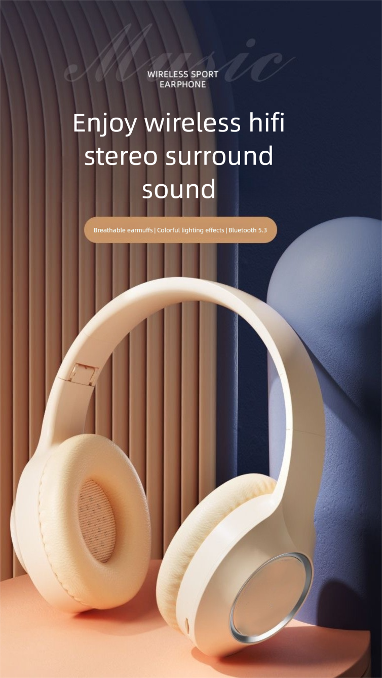 Nuove esclusive cuffie wireless over-ear con cancellazione attiva del rumore Bluetooth per giochi al computer, PUBG e musica_voghion.com