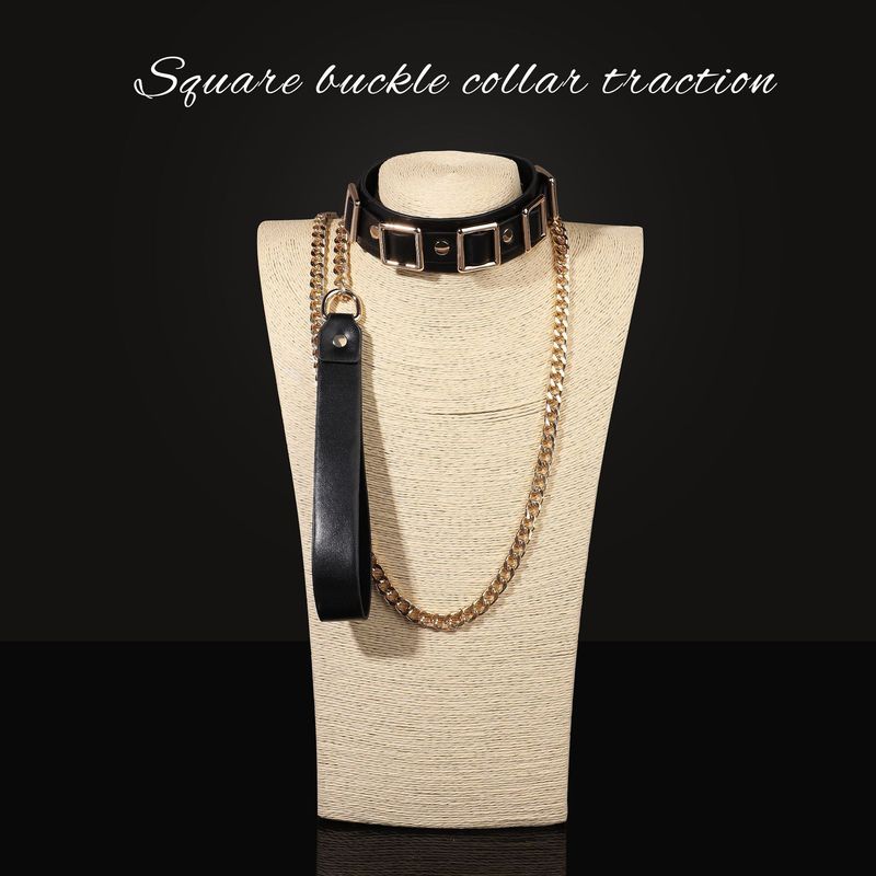 Interesting Sm Traction Collar Bondage Neck Collar Alternative Adult Products High-end Props Role-playing_voghion.com