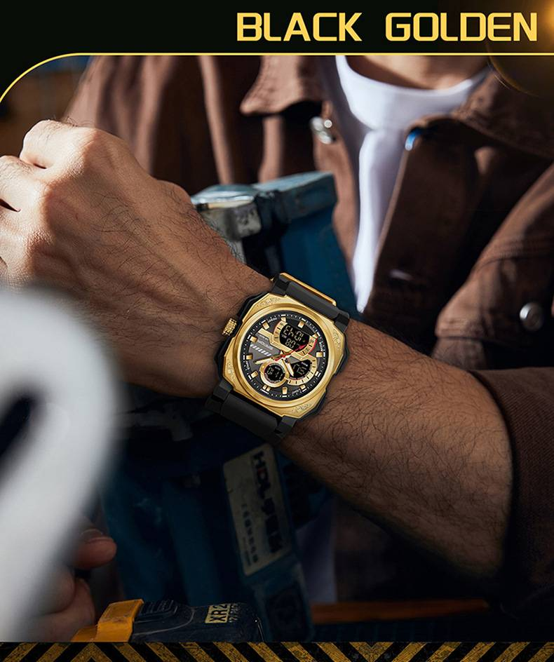 Orologio elettronico al quarzo da uomo, multifunzione, impermeabile, con sveglia, orologio da studente, orologio sportivo digitale quadrato alla moda_voghion.com