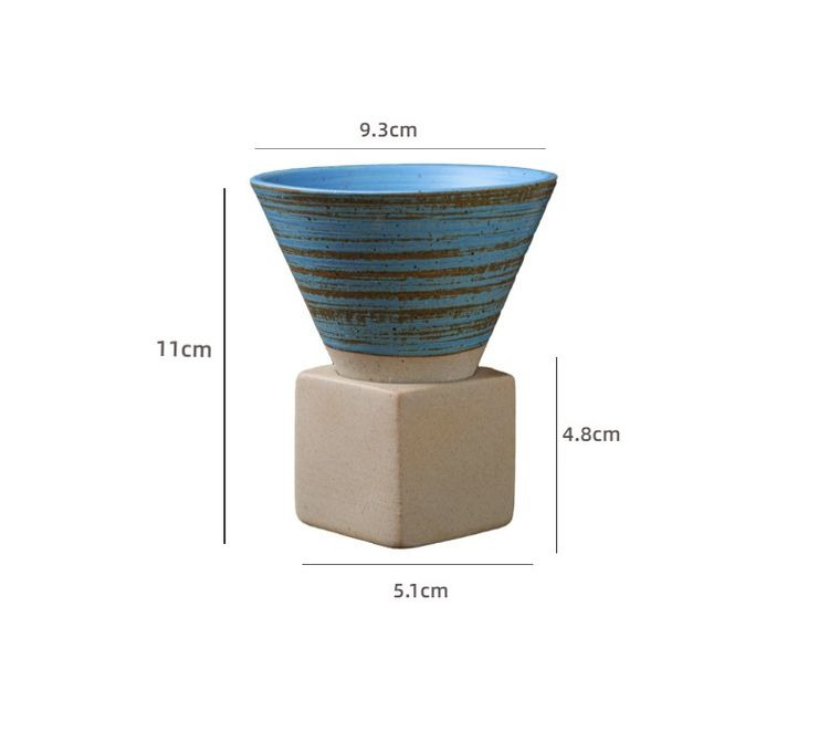 Stoneware mug creative ceramic retro coffee cup_voghion.com