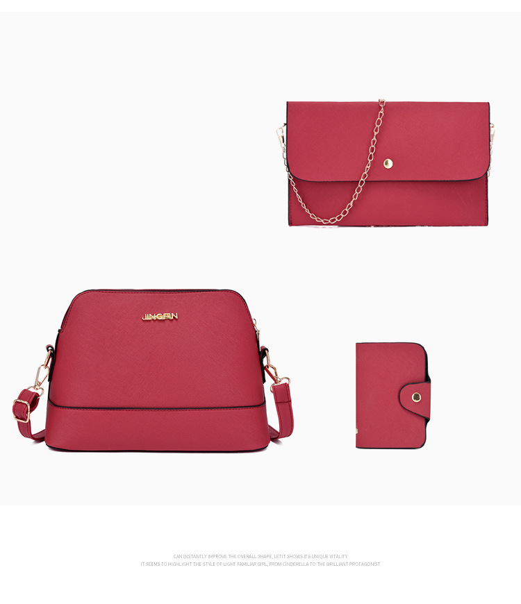 Naiste retromoodne kott ema- ja lapsekott crossbody käekott õlakott neljaosaline kott_voghion.com