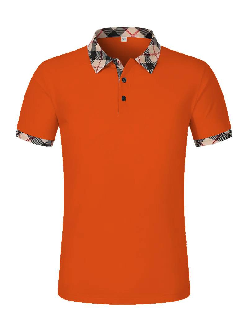 Ropa de hombre, moda de negocios, camiseta de manga corta, polo ajustado para hombre, top con botones_voghion.com