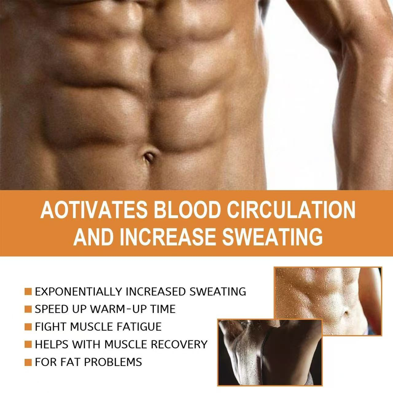 EELHOE Bauchfettverbrenner, Schweißverstärker für schlanke Männer, Fitnessstudio-Training, Steigerung der Muskelaktivität_voghion.com