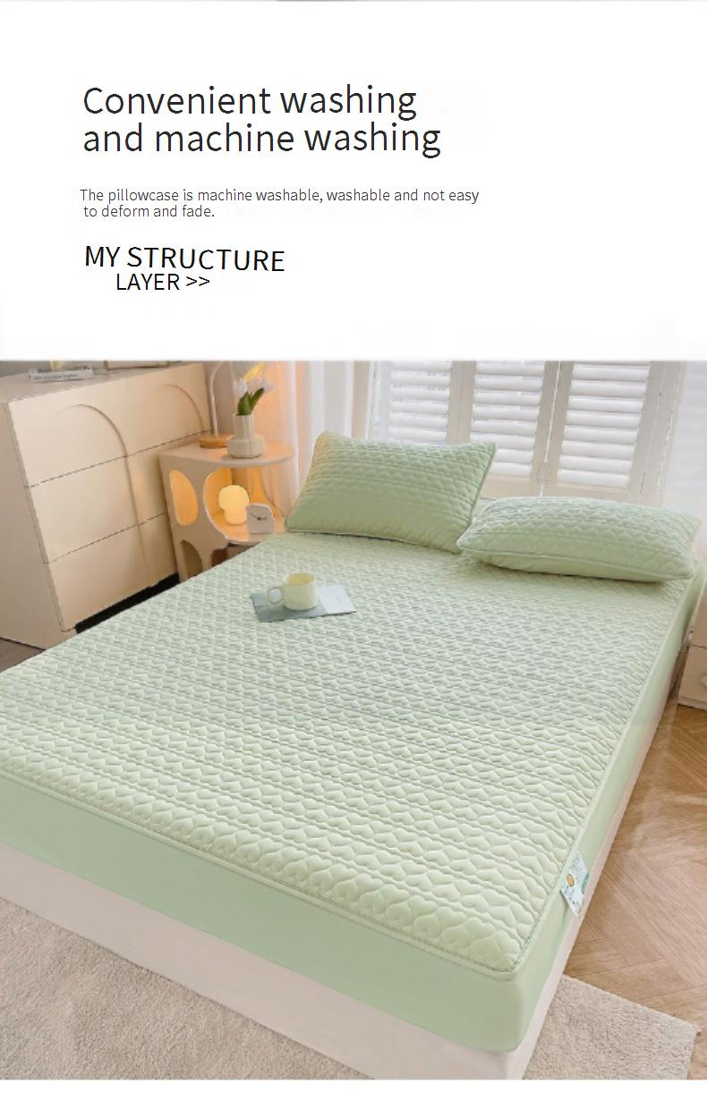 Quilted Waterproof Pillowcase Type A 48x74 Pillowcase One Pair Household Waterproof Single Pillow Core Liner Isolation Layer_voghion.com