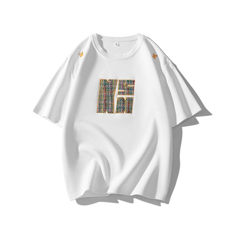 Summer Trendy Short-sleeved T-shirt, Round-neck Short-sleeved Base Layer Shirt, Youth Top_voghion.com