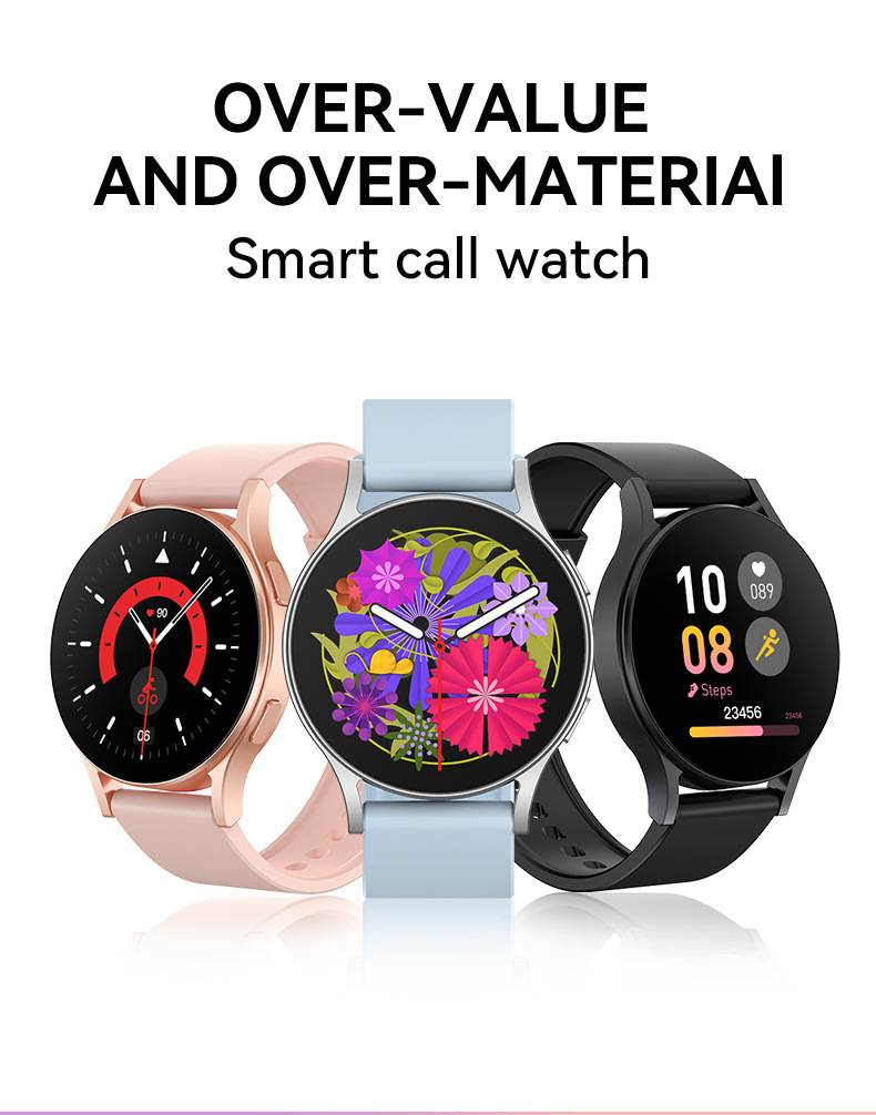 8 Yuvarlak Ekran 1.5 Tam Dokunmatik F8 Akıllı Saat Çağrı Adım Sağlık İzleme Bluetooth Bileklik_voghion.com