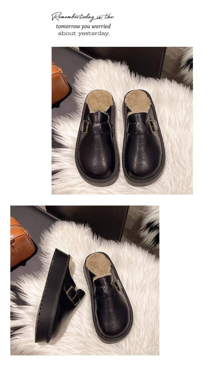 Cotton Slippers Birken Shoes 2025 New Autumn And Winter Half-slipper_voghion.com