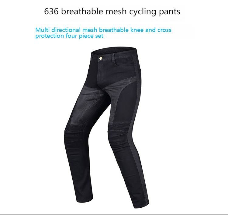 Sommer-Motorradjeans – Atmungsaktive Motorradhose mit Mesh-Futter für Männer und Frauen – Slim Fit mit optionaler Protektoren (CE-zertifiziert)_voghion.com
