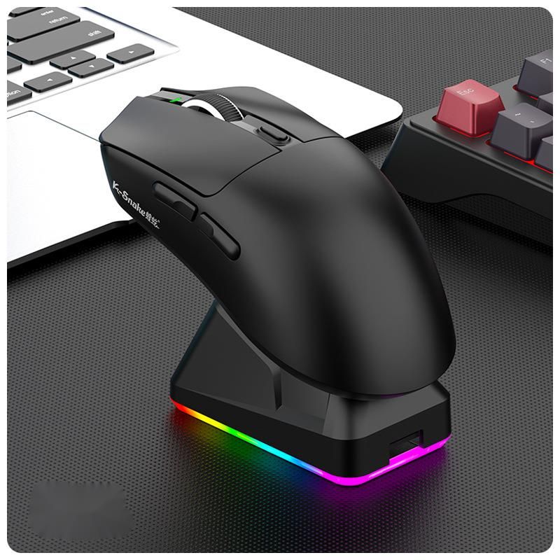 Viper X11por Lightweight PAW3311 E-Sports Gaming Three-Mode Wireless Bluetooth Mouse Rechargeable RGB Base_voghion.com