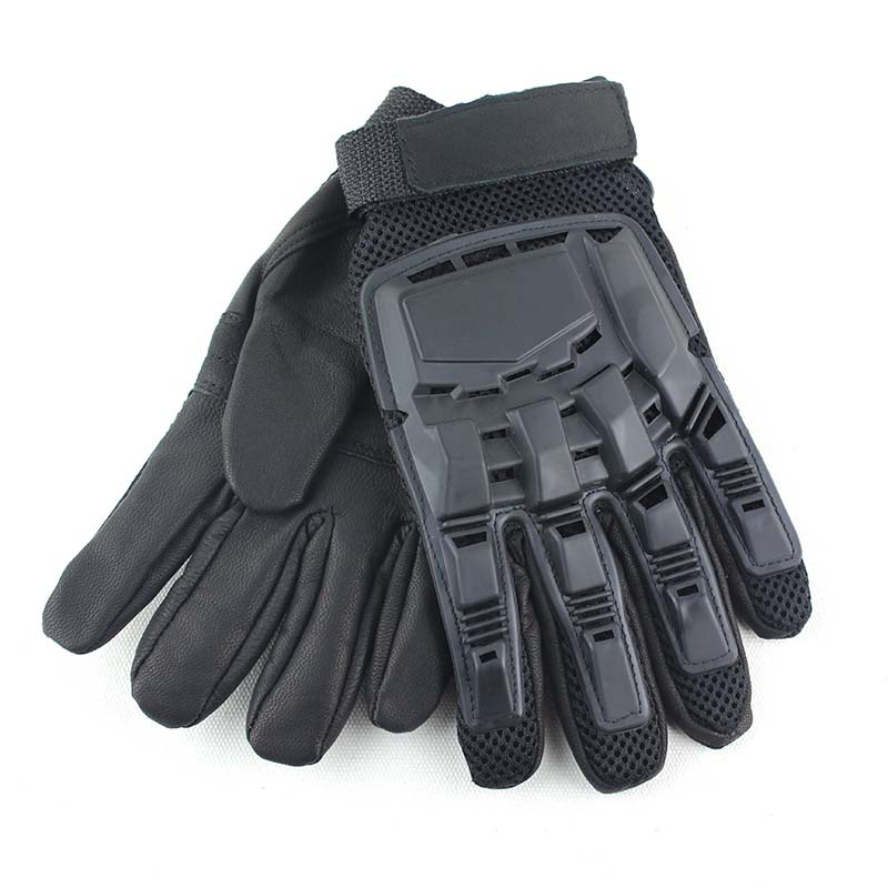 Mănuși tactice pentru bărbați, militare, Airsoft, vânătoare, paintball, luptă în aer liber, tragere, lucru, negre, cu degetul întreg_voghion.com
