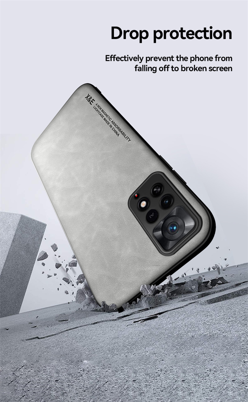 Luksus retro skinnveske til Xiaomi Redmi Note 11 Pro 11S 10S 10 11T Pro 9 9s K50 K40 K30 10C myk silikonrammetelefon_voghion.com