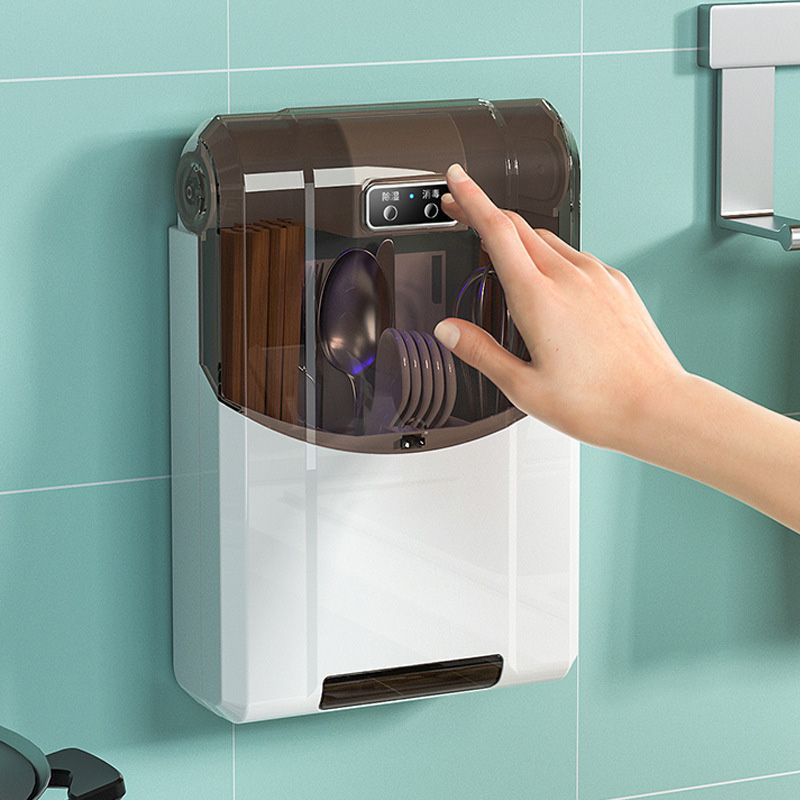 Desinfektion Essstäbchen Zylinder Halter Abtropffläche Hause Wand-montiert Fach Essstäbchen Korb Löffel Gabel Geschirr Lagerung Box_voghion.com