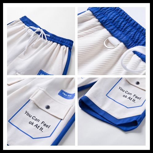 Herrenbekleidung Herren Sommer Cargo Shorts Dünne Modemarke Lose Shorts Jugend Lässig Gestrickte Sporthose_voghion.com