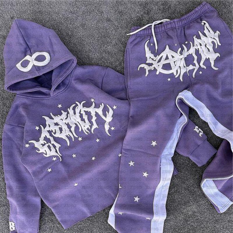2024 New Harajuku Style Hoodie With Letter Foam Printed Loose Hoodie, Fashionable Trendy Men's And Women's Outerwear_voghion.com