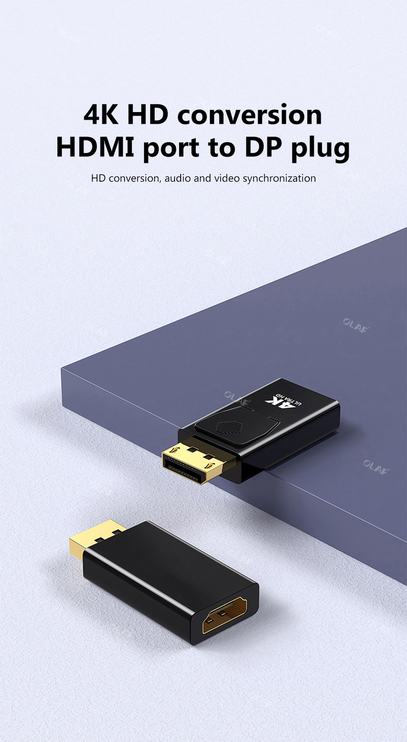 HDMI DisplayPort to compatible adapter DP male/female HDMI compatible video and audio cable HD 4K1080P suitabl_voghion.com