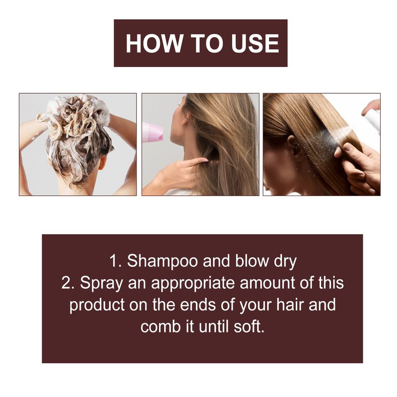 Hoegoa Protein Spray, Moisturize Dry Hair Tail Dry Fragrance Strong And Smooth Hair Care_voghion.com