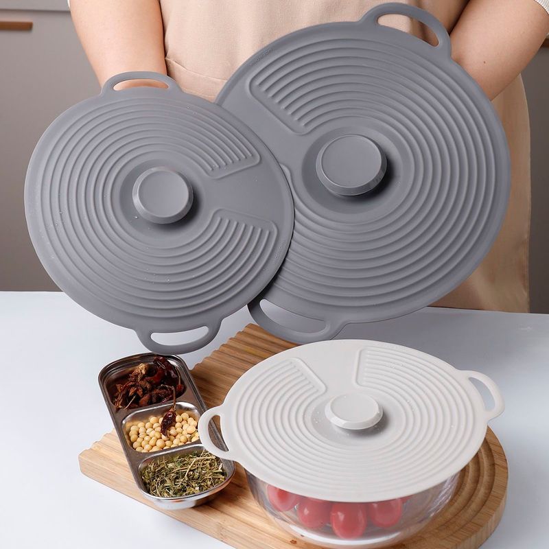 Contenitore in silicone sigillato, anti-spruzzi, multifunzionale, resistente alle alte temperature, anti-goccia, per alimenti._voghion.com