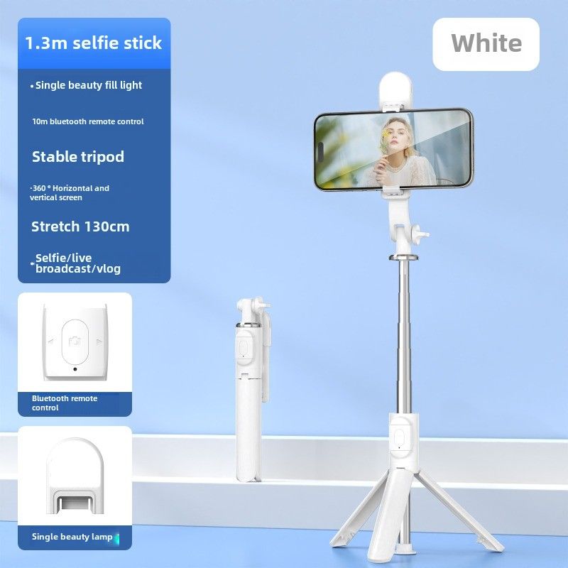 Selfie stick new mobile phone holder travel handheld multi-function live broadcast shooting portable universal bluetooth vlog mini_voghion.com