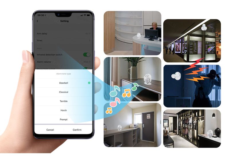 Système d'alarme Tuya WIFI 120 dB, fonctionne avec Google Alexa 433, détecteur PIR, capteur de porte, sécurité domestique, application Smart Life, anti-cambriolage_voghion.com
