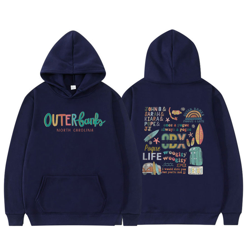 TV Series Pogue Life Paradise on Earth Outer Banks OBX Hoodie Men Women Casual Hoodies Oversized Fleece Sweatshirt_voghion.com