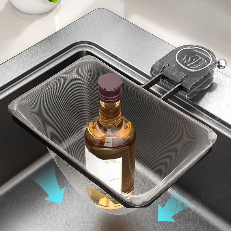 Jibaiju Kitchen Rack Suction Cup Drainer Home Sink Vegetable Washing Basin Leftover Filter Net Draining Stand_voghion.com