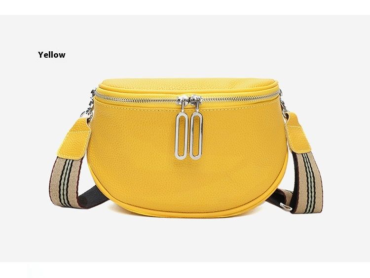 Borsa a tracolla alla moda, borsa da donna, nuova borsa a tracolla in vera pelle, doppia cerniera, strato superiore in pelle di mucca, piccola borsa a tracolla_voghion.com