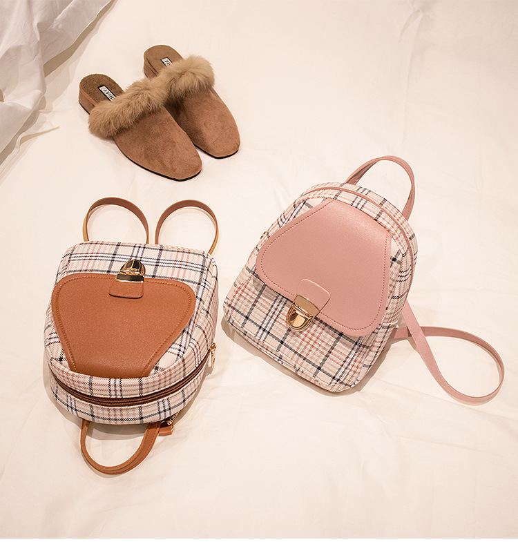 Bolso de mujer de PU 2023 nueva mochila a cuadros bolso de parachoques bolso de teléfono móvil diagonal de un solo hombro suministro de bolsa transfronteriza al por mayor_voghion.com