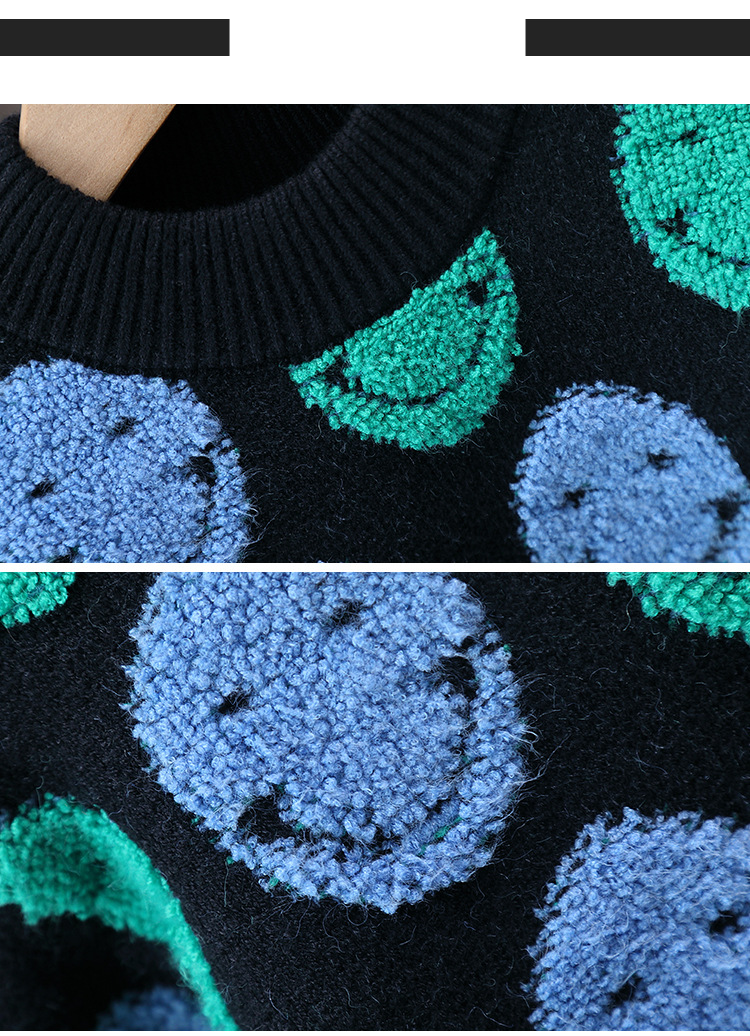 Pullover für Jungen im Herbst und Unterwolle für Kinder im Herbst- und Winterstrick für Jungen für Kinder_voghion.com